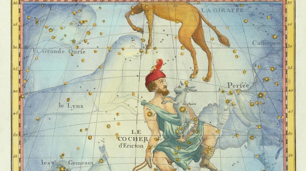 Comment lire une carte du ciel : planisphère posé sous un ciel étoilé